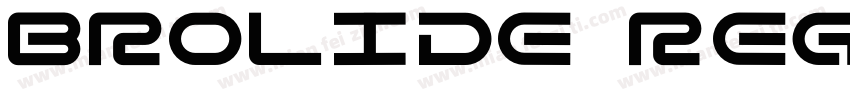 Brolide Regular字体转换